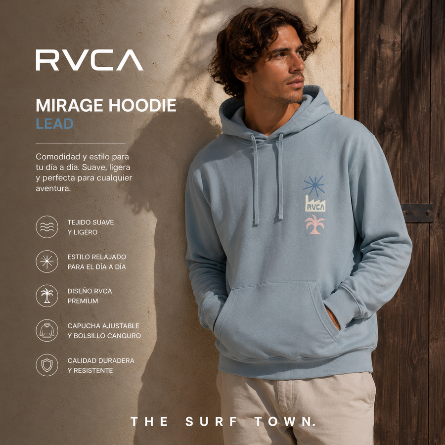 Sudadera RVCA Mirage Hoodie Lead en vídeo