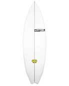 Compra la Pyzel Happy Twin. Twin fin moderna diseñada por Jon Pyzel para máxima velocidad y diversión. Fabricación bajo pedido. Entrega aproximada en 6 semanas.