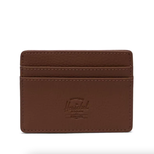 Tarjetero Herschel Charlie Cardholder Wallet Vegan Saddle Brown