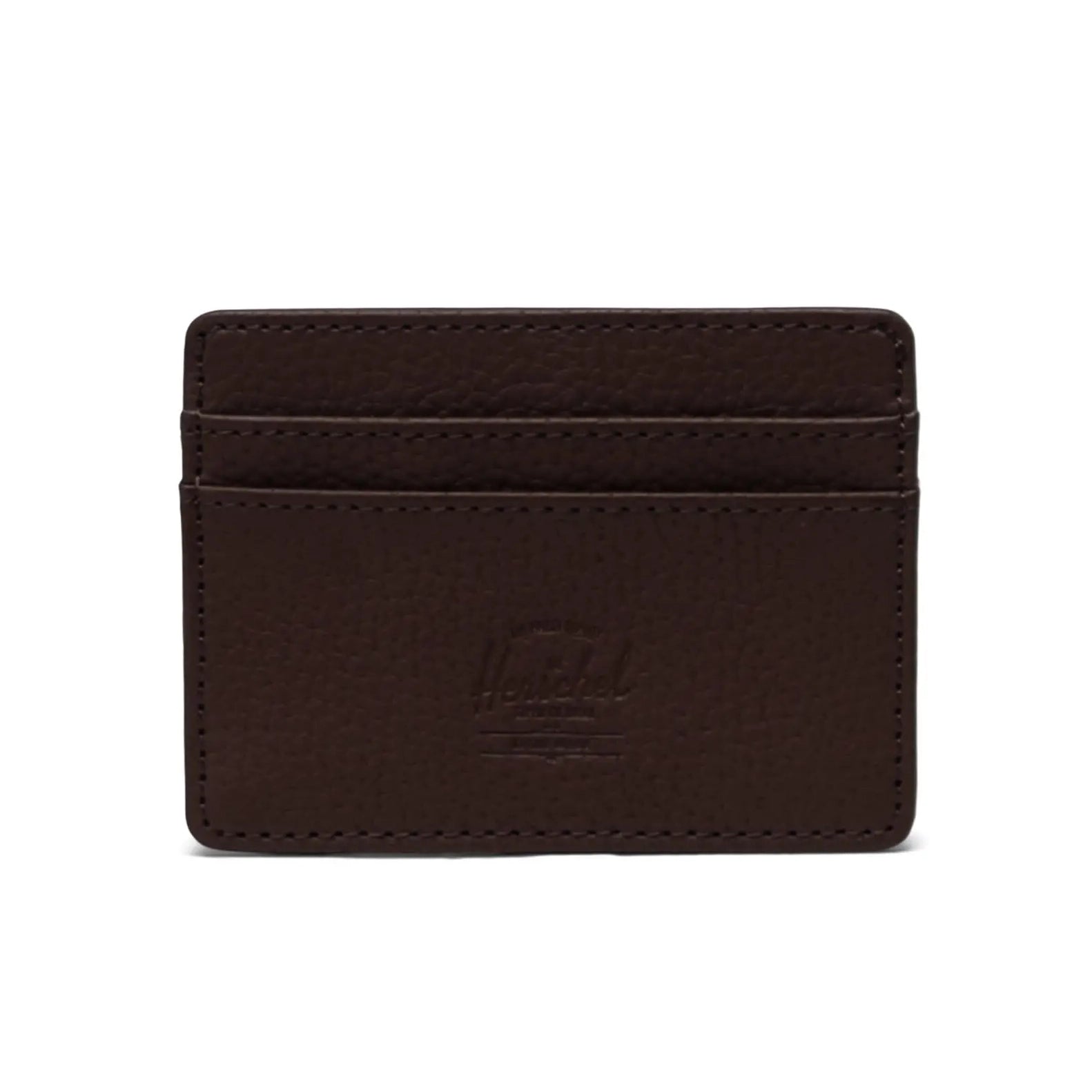 Tarjetero Herschel Charlie Vegan Chocory Coffee con diseño ultrafino y protección RFID, perfecto para organizar tarjetas de forma segura y compacta en el día a día