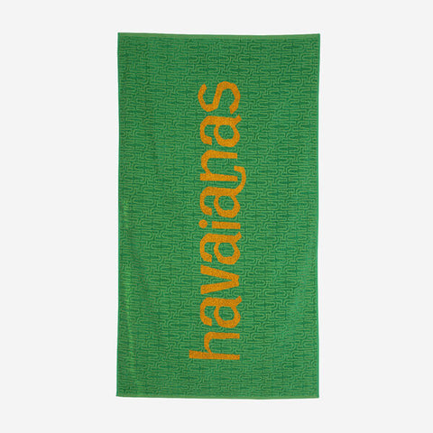 Toalla Havaianas Logo Green Yellow