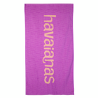 Toalla Havaianas Purple Coral de playa 100% algodón 140x75 color lila con logo coral