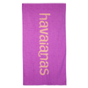 Toalla Havaianas Purple Coral de playa 100% algodón 140x75 color lila con logo coral