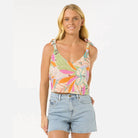 Top RIP CURL Cala Vadella Multiflora mujer top floral tirantes verano ligero cómodo