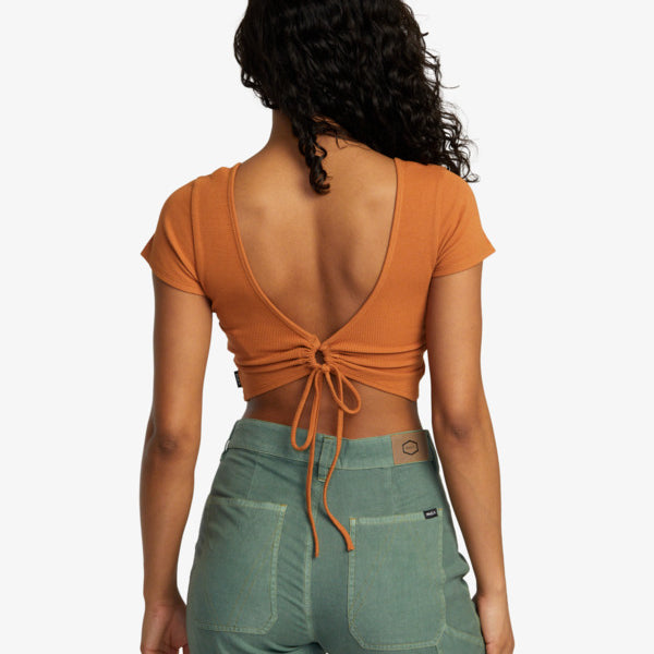 Top Rvca Smitten Top Terracotta