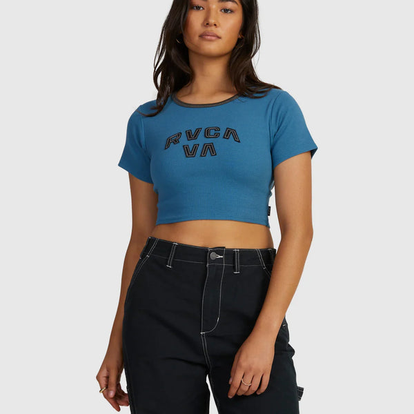 Top Rvca Strange Times Half Baby Cool Blue