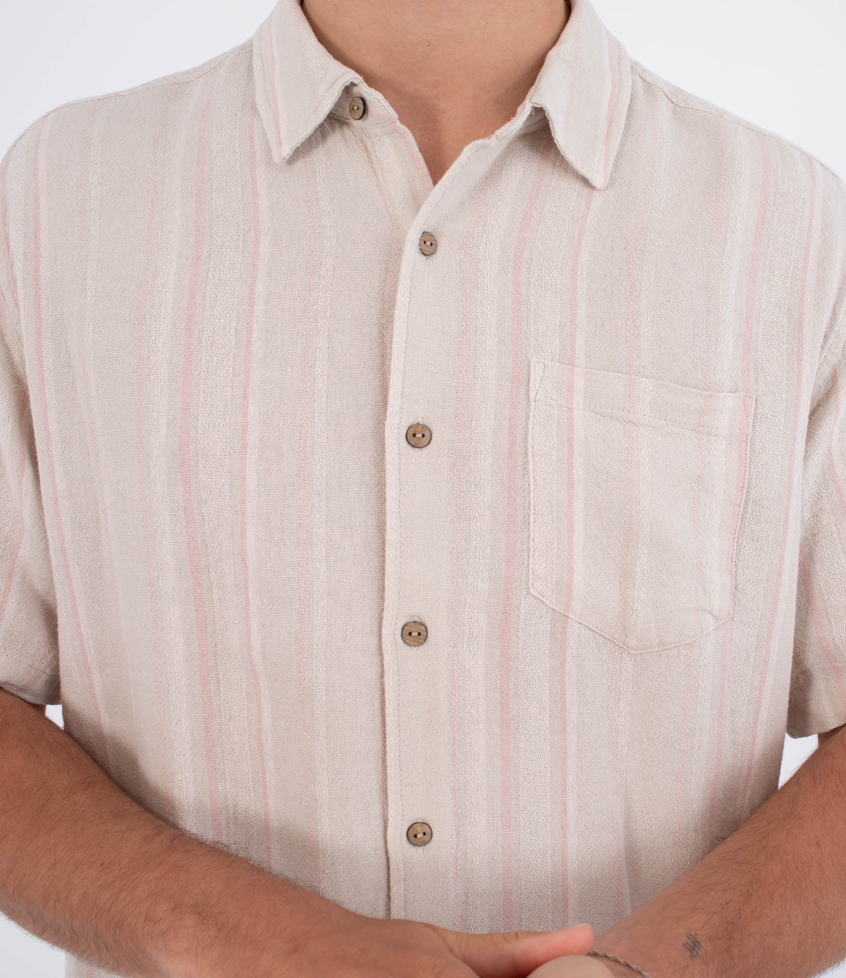 Camisa Hurley Oceanside SS Bone