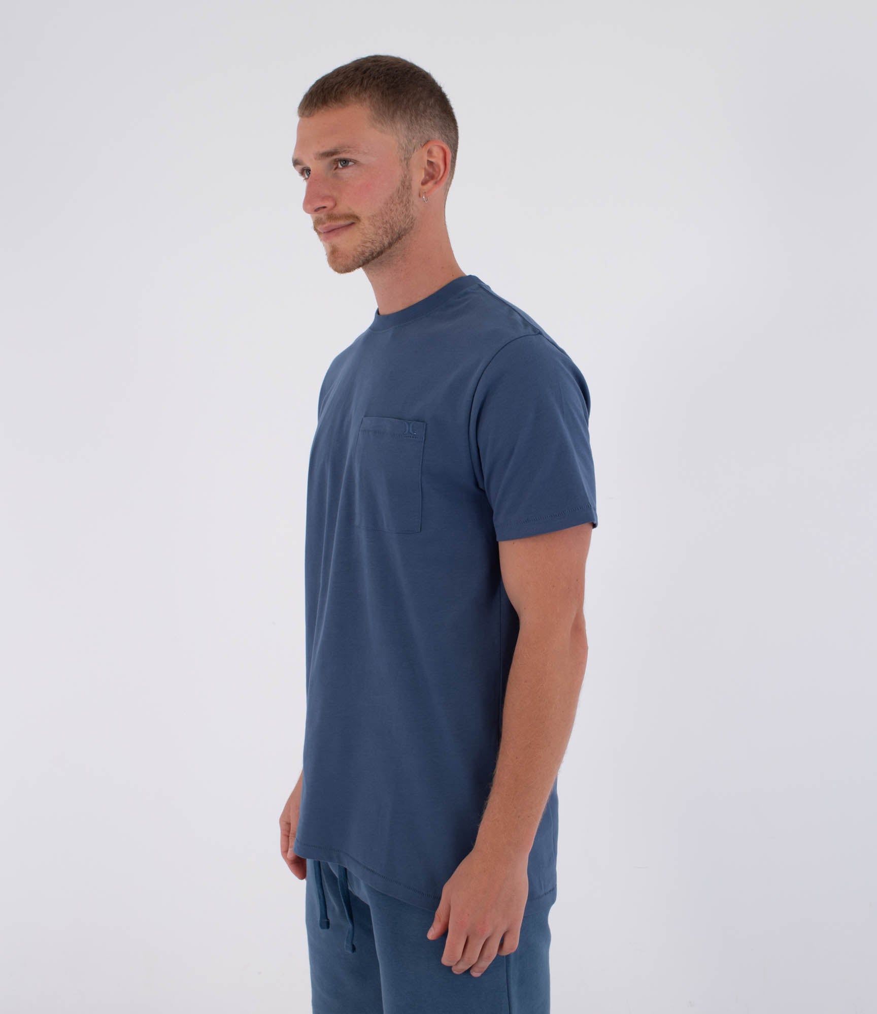 Camiseta Hurley Low Tide Pocket Grey Teal