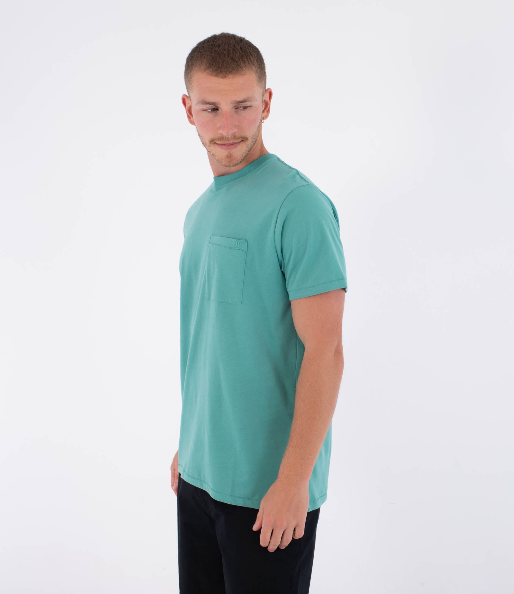 Camiseta Hurley Low Tide Pocket Broken Jade