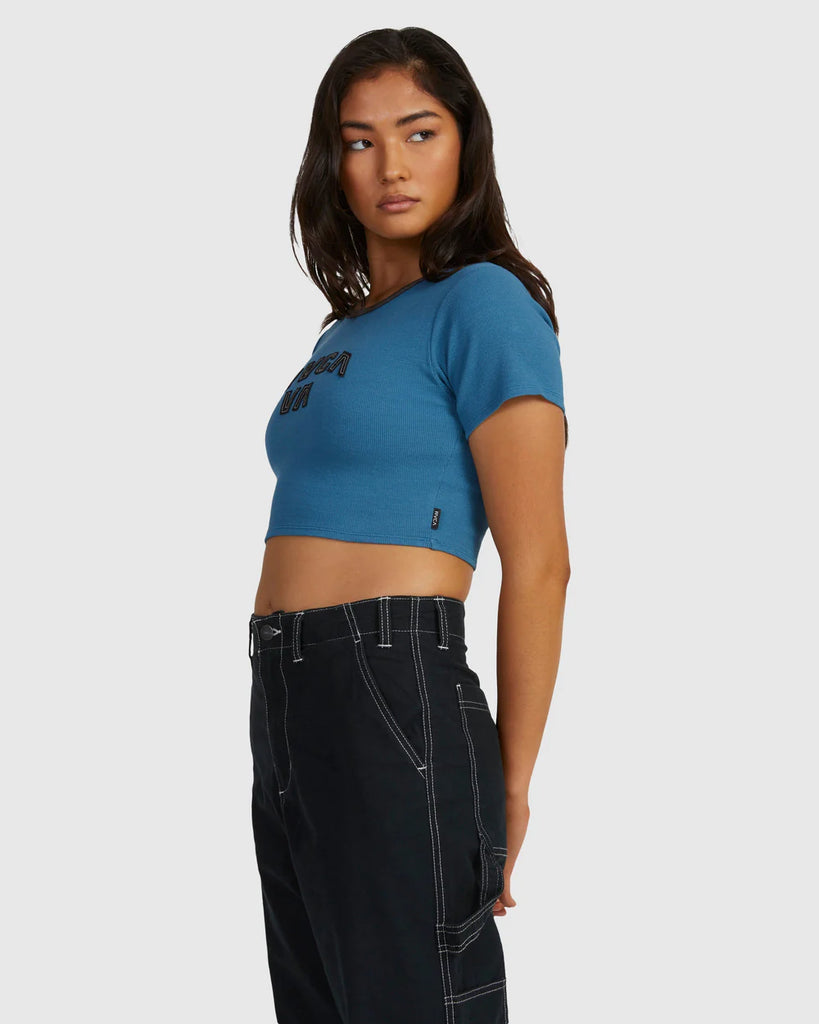 Top Rvca Strange Times Half Baby Cool Blue