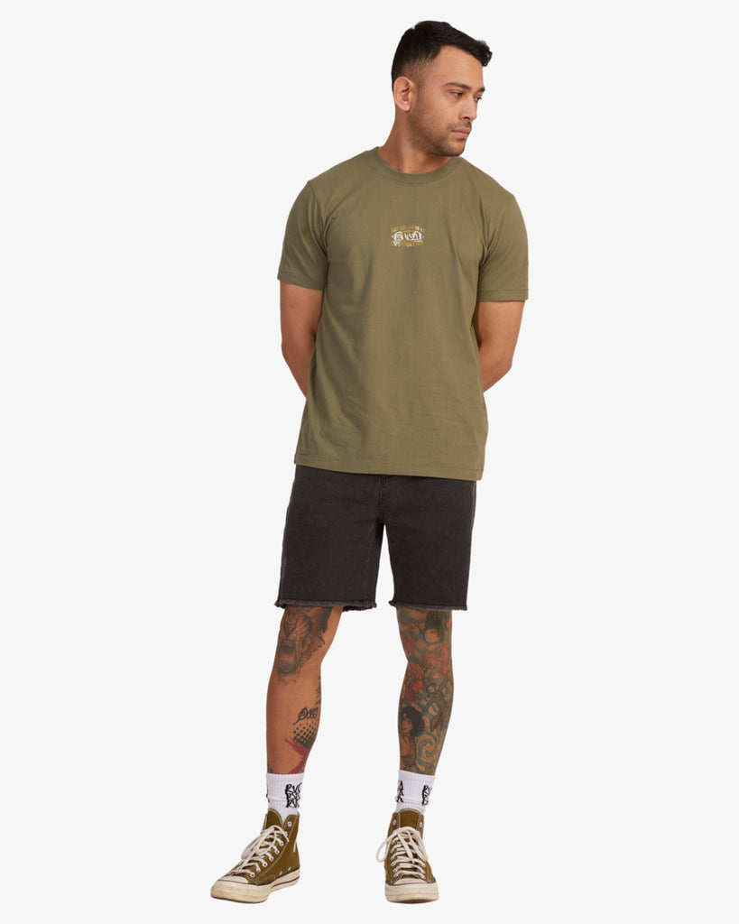 Camiseta Rvca Head Quarters Agave