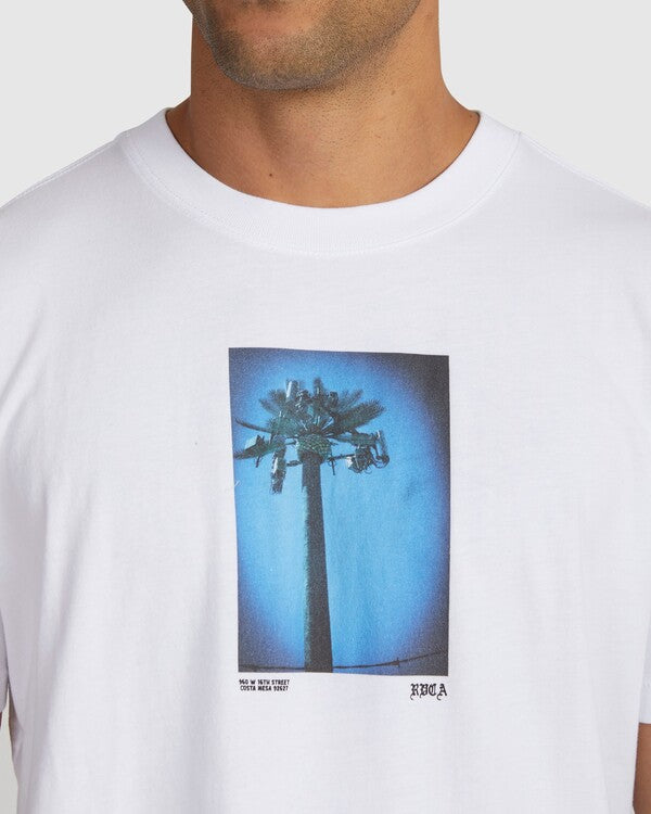 Camiseta Rvca Palm Tv White