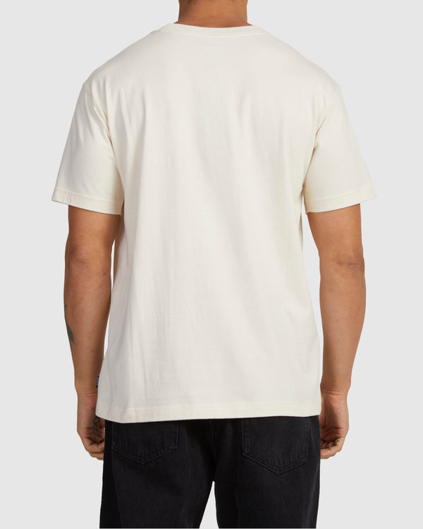 Camiseta Rvca Fly Away Unbleached