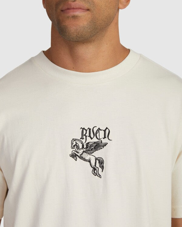 Camiseta Rvca Fly Away Unbleached