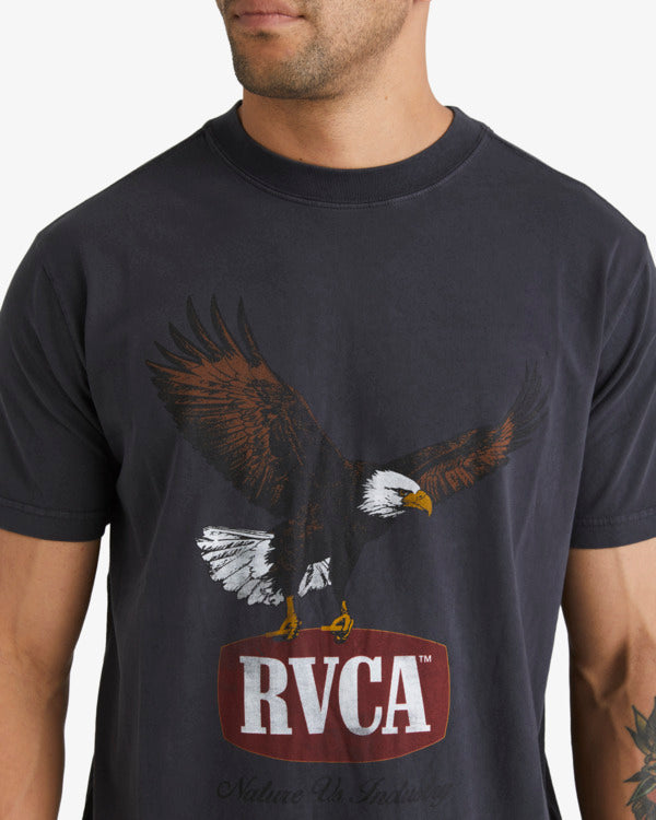 Camiseta Rvca Hawk Eye Washed Black