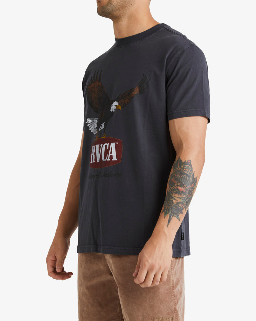 Camiseta Rvca Hawk Eye Washed Black