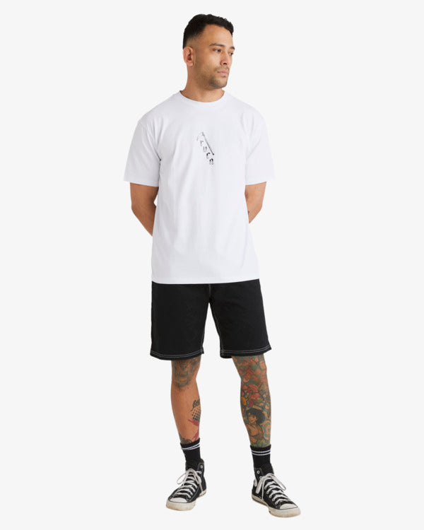 Camiseta Rvca Lyne Scythe White