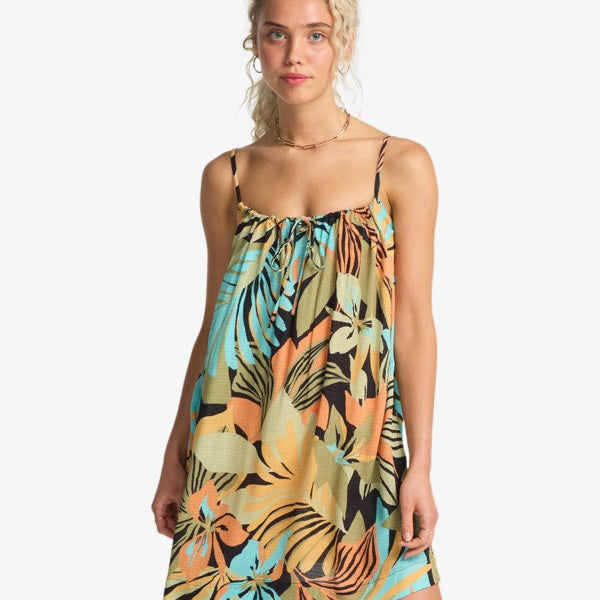Vestido Billabong Beach Song Printed Mini