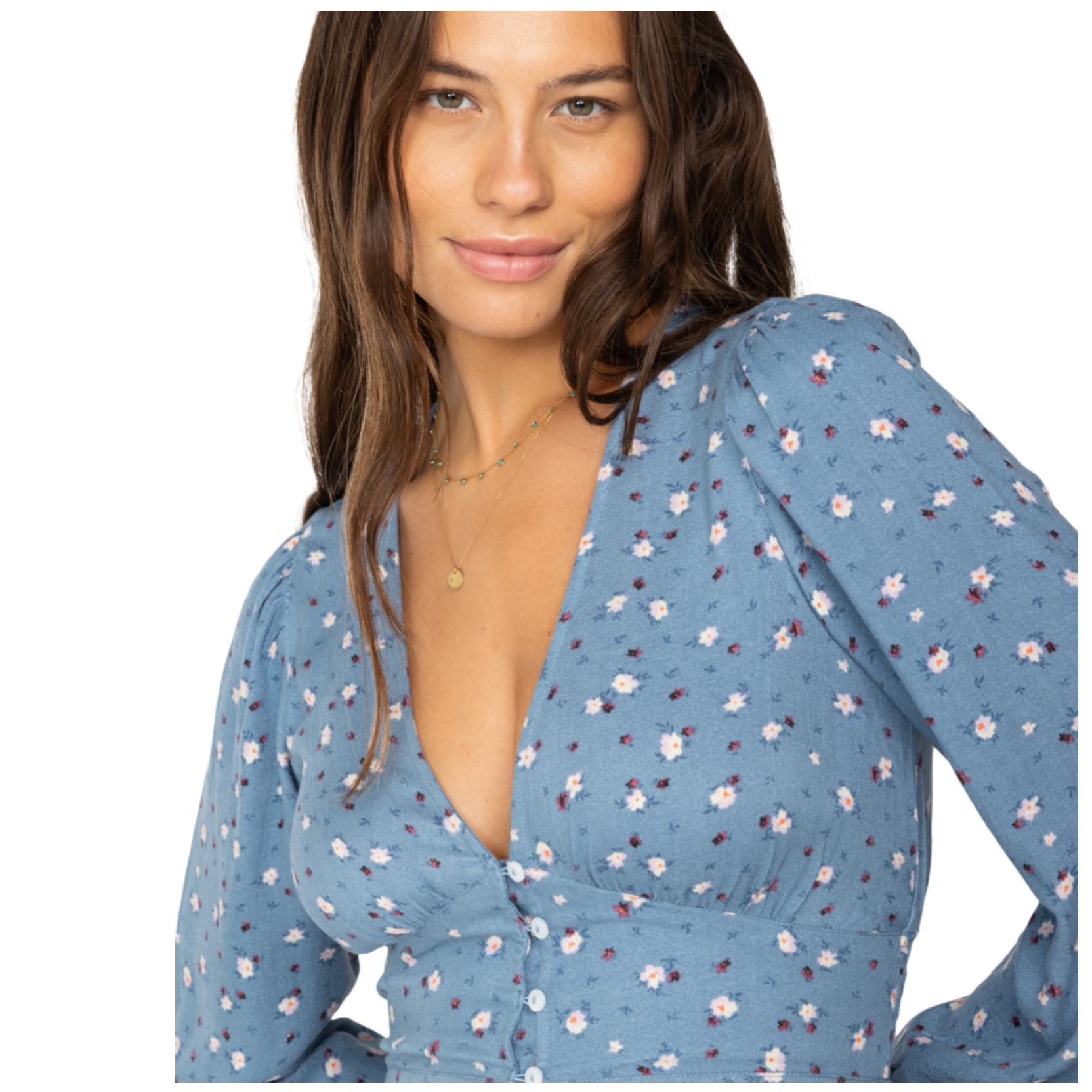 Maxi Vestido Billabong Cool Nights Blue Shadow