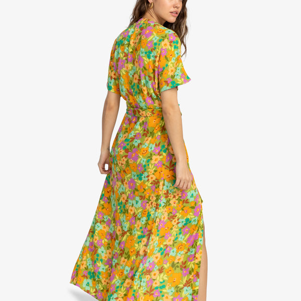 Vestido Billabong Love Club Palm Green