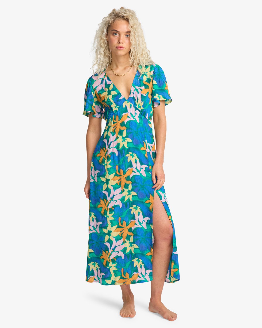 Vestido BILLABONG mujer Jet Set Agua Flores vestido largo verano floral surf mujer