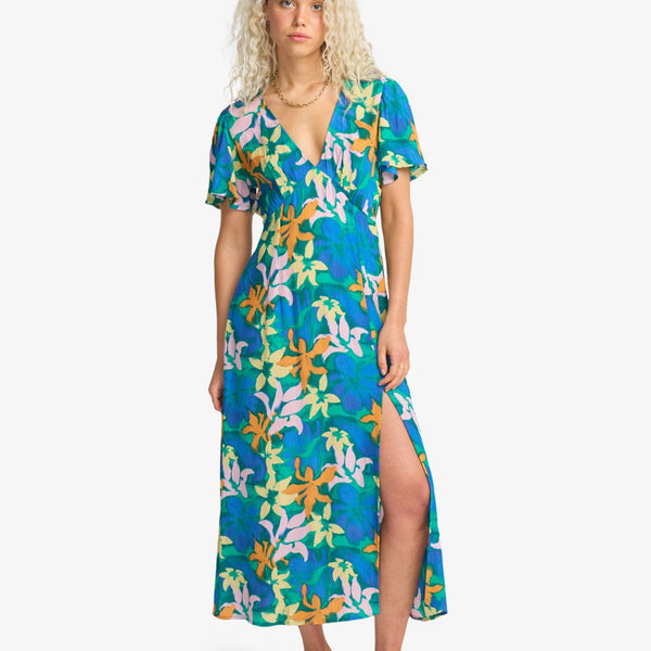 Vestido Billabong Jet Set Agua Flores