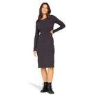 Vestido Billabong Sunny Day Black Sands negro midi para mujer estilo surf casual