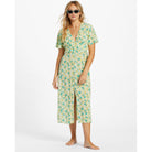 Vestido BILLABONG Your Girl Limelight vestido midi floral mujer ligero de viscosa para verano playa y vacaciones