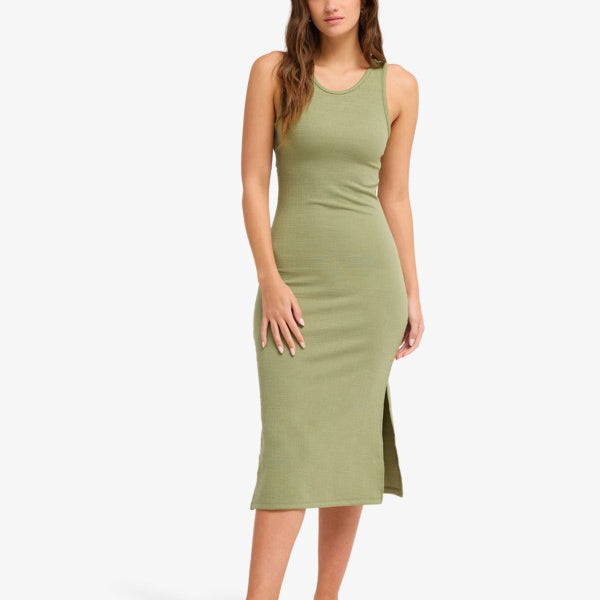 Vestido Roxy Good Keepsake Olive Green