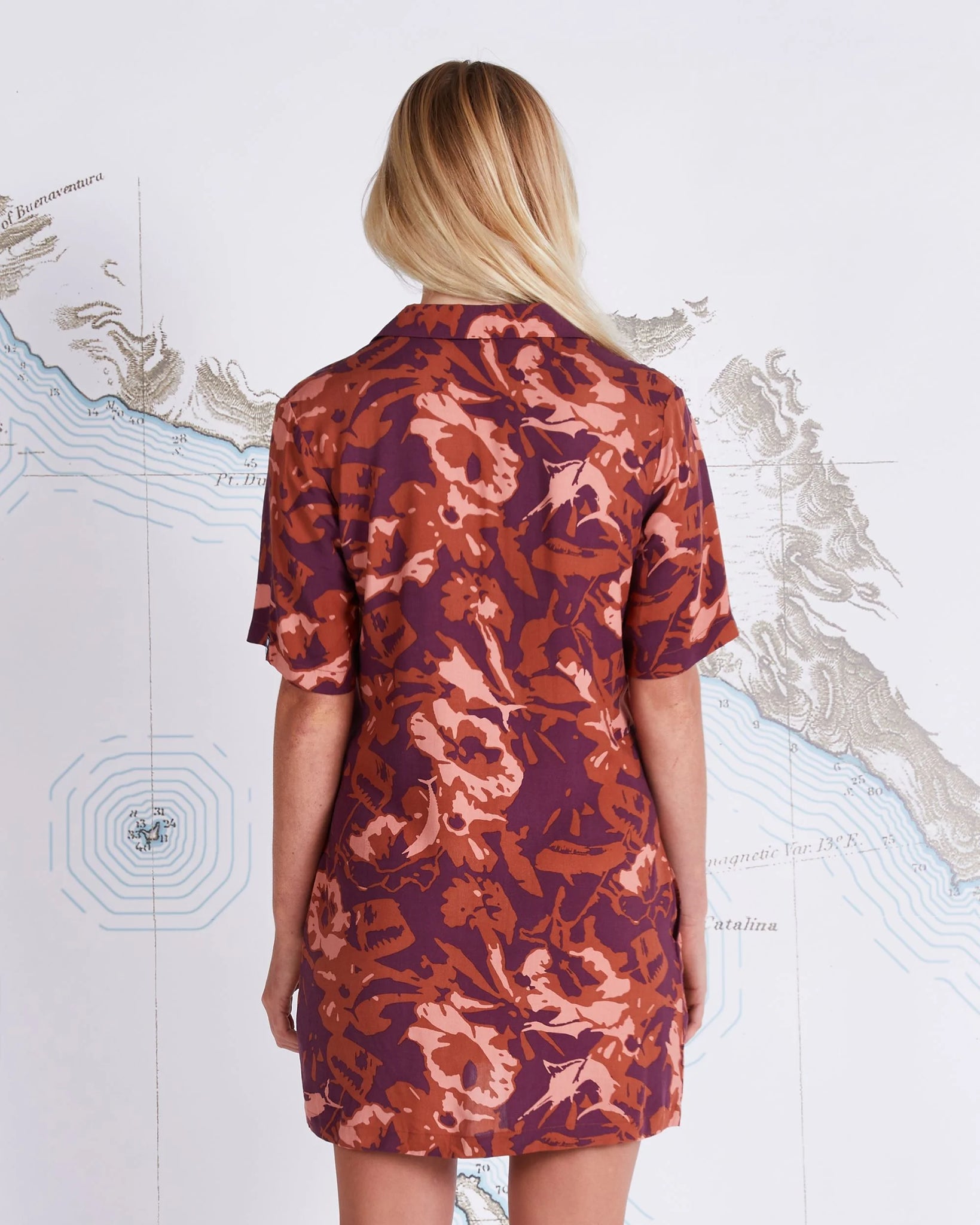 Vestido Salty Crew Seafarer Wine