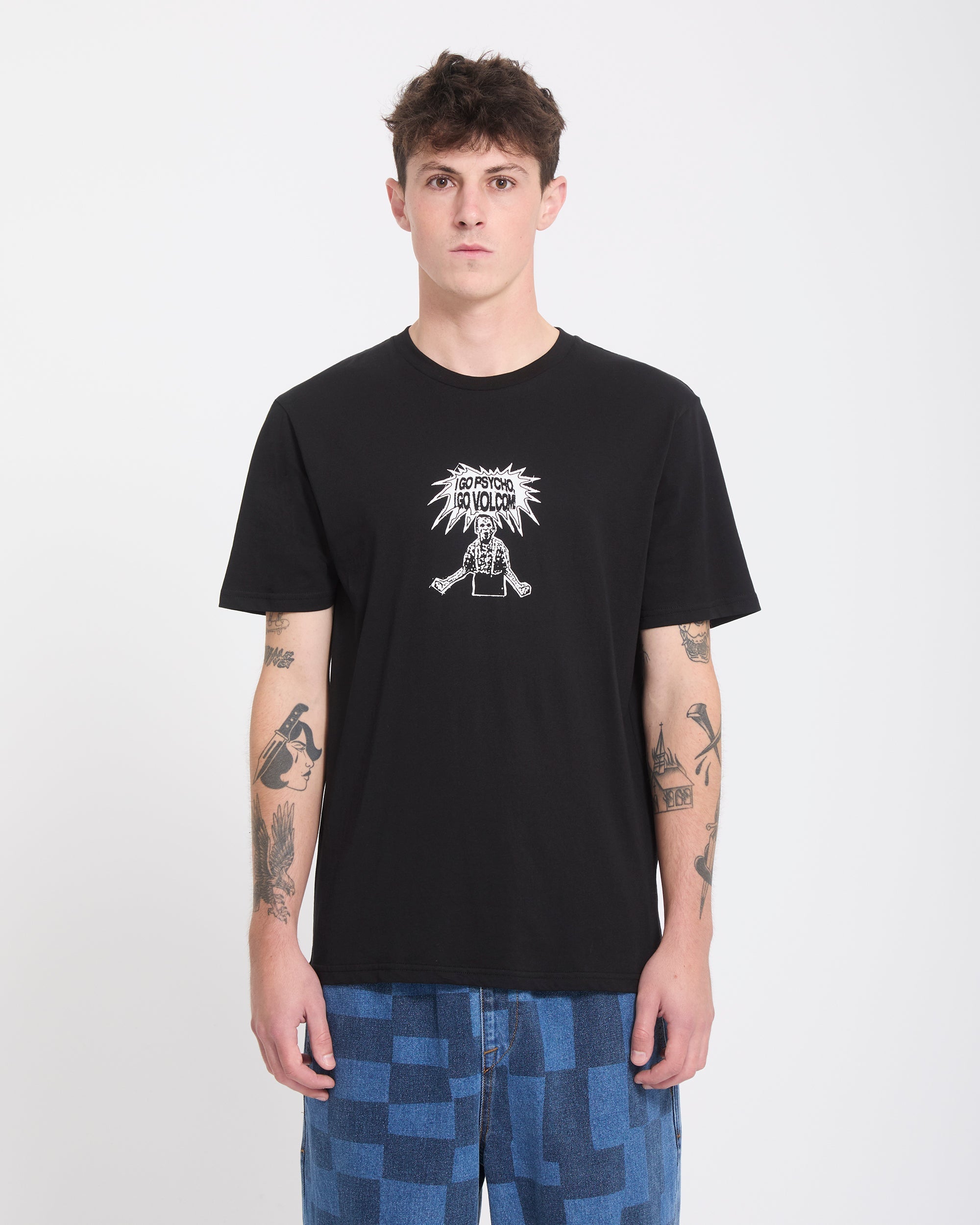 Camiseta Volcom I Go Psycho Black - imagen oficial frontal