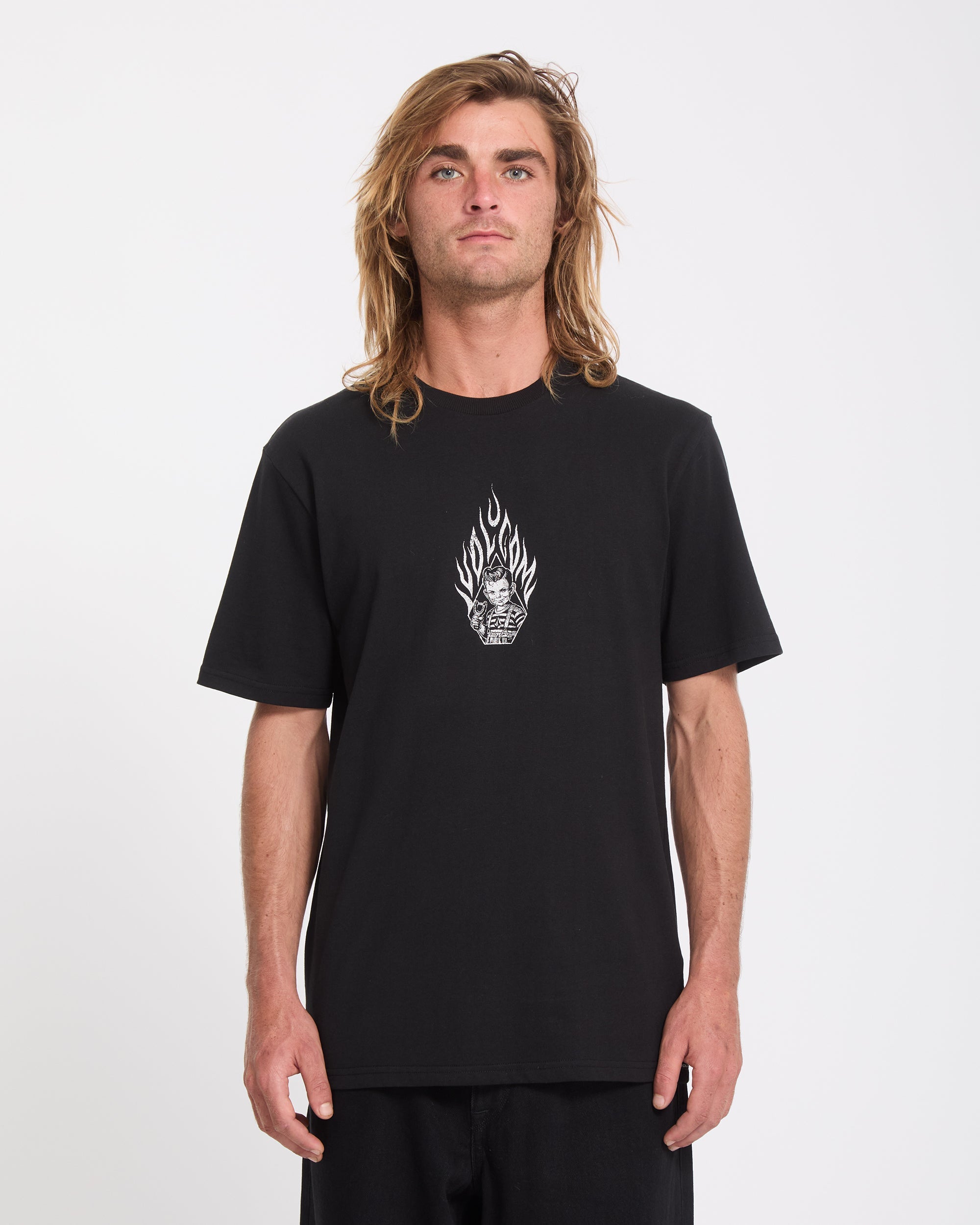 Camiseta Volcom Firecar Black - imagen oficial