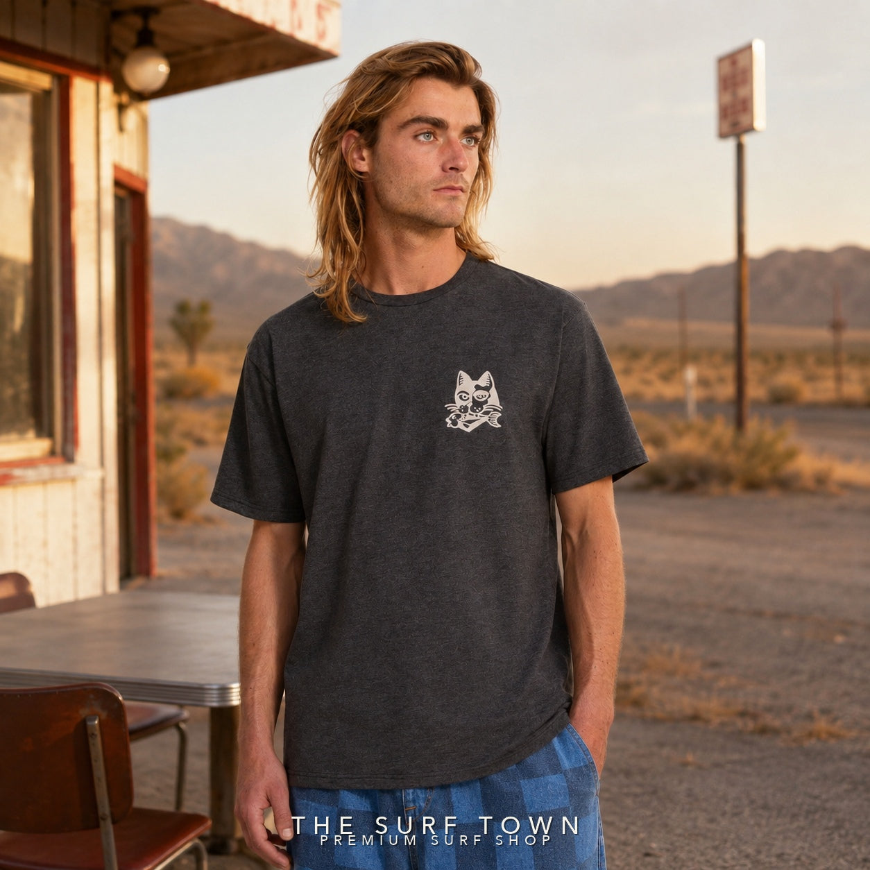 Camiseta Volcom Tasty HBK en editorial premium The Surf Town