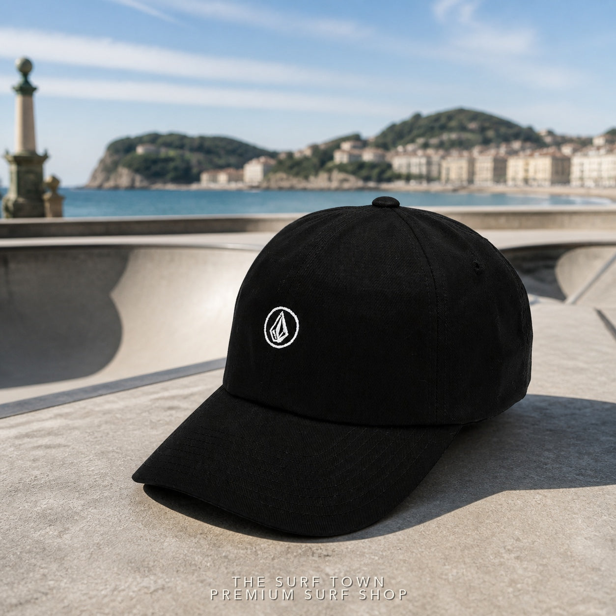 Gorra Volcom E5512610 BLK editorial premium cuadrada The Surf Town