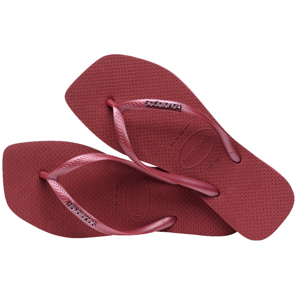 Chanclas Havaianas Square Logo Metallic Amaranth SS25