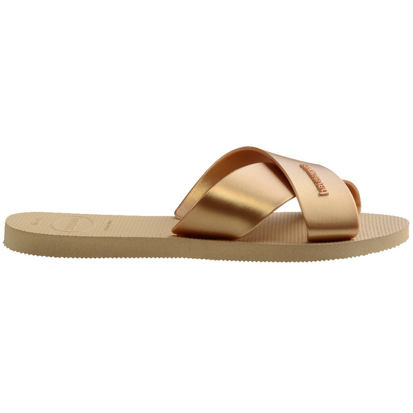 Sandalias Havaianas Aqua Metallic Golden SS25