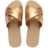 Sandalias Havaianas Aqua Metallic Golden SS25