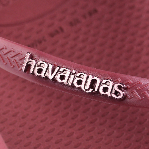 Chanclas Havaianas Square Logo Metallic Amaranth SS25