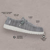 Zapatillas Hey Dude Wally Strecht Sox Grey