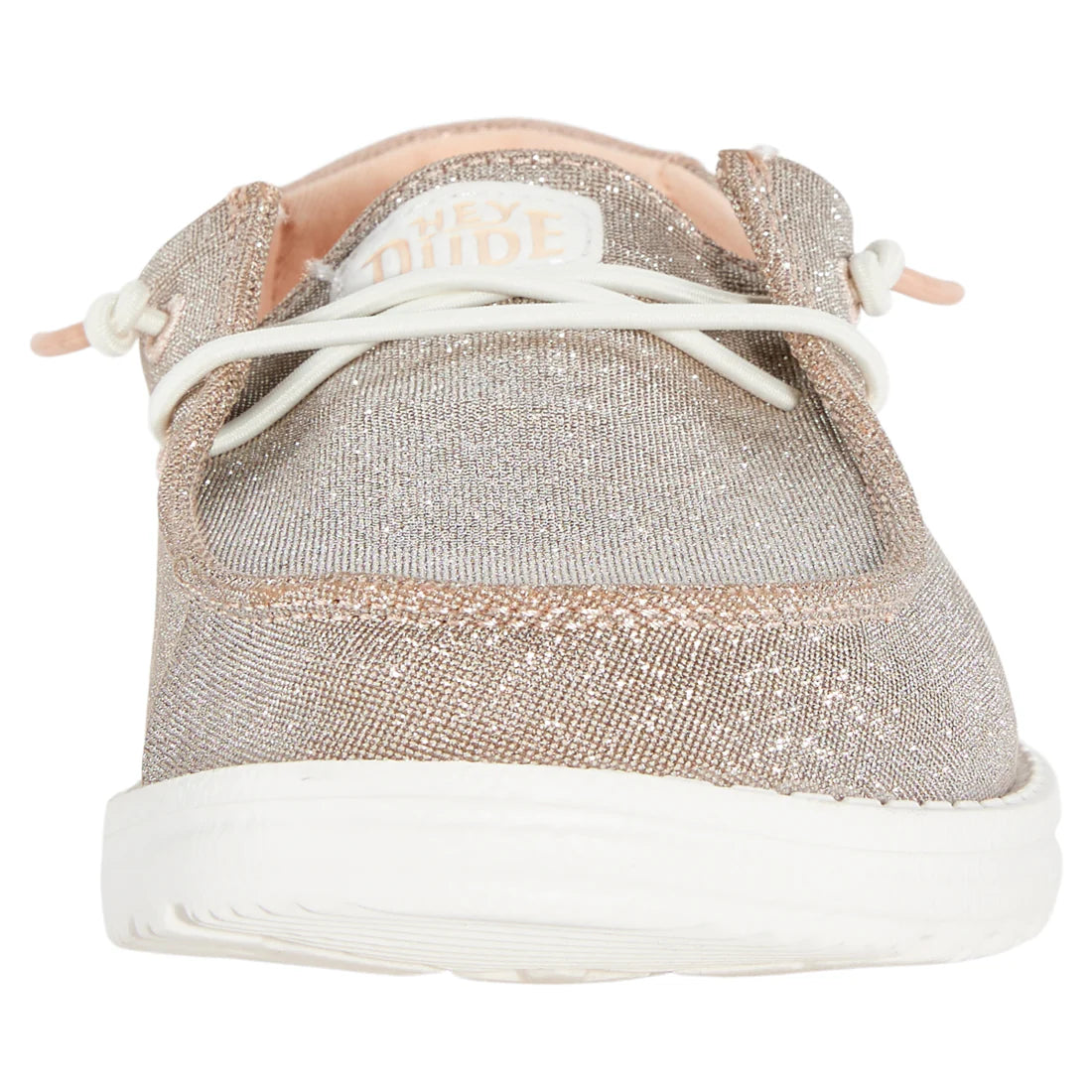 Zapatillas Hey Dude Wendy Metallic Sparkle Rose Gold