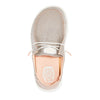Zapatillas Hey Dude Wendy Metallic Sparkle Rose Gold