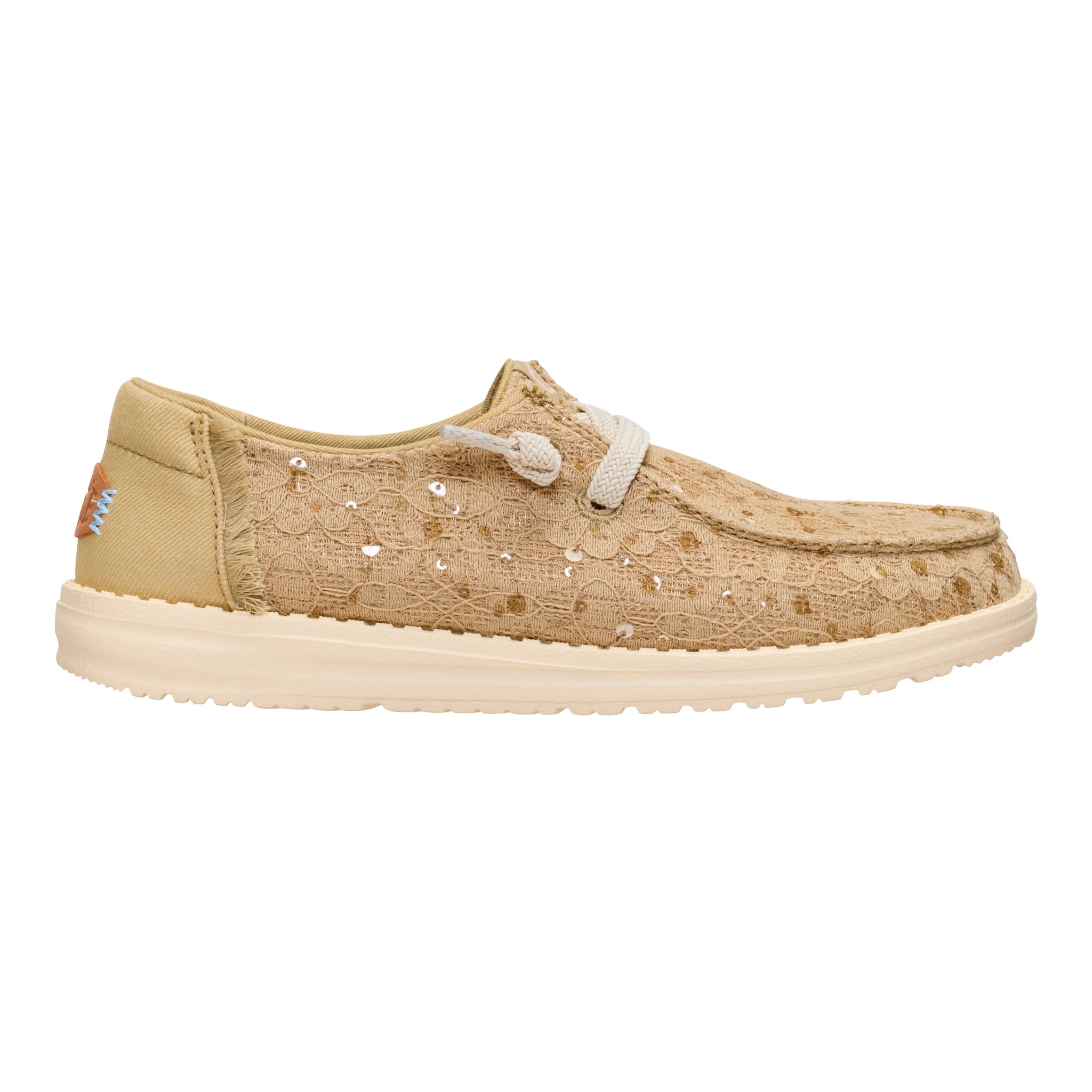 Zapatillas Hey Dude Wendy Sequin Lace Olive Grey