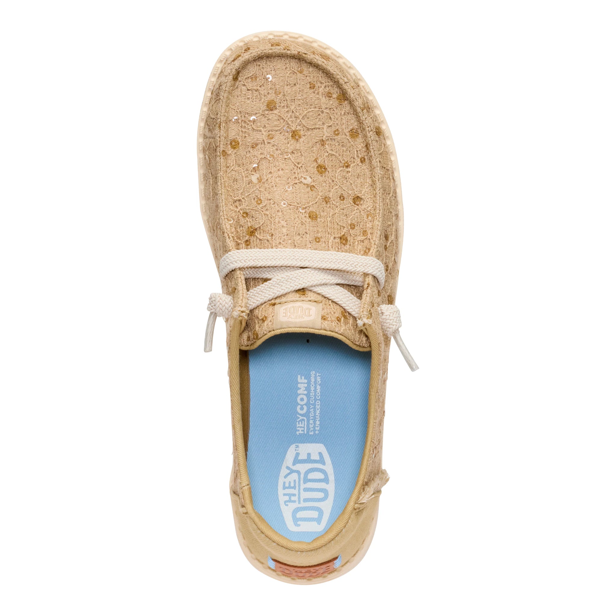 Zapatillas Hey Dude Wendy Sequin Lace Olive Grey