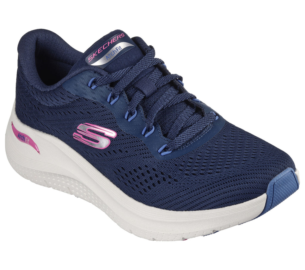 Zapatillas Skechers Arch Fit 2.0 Big League Navy Pink