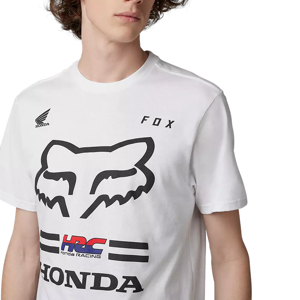 Camiseta Fox Premium Fox x Honda II White