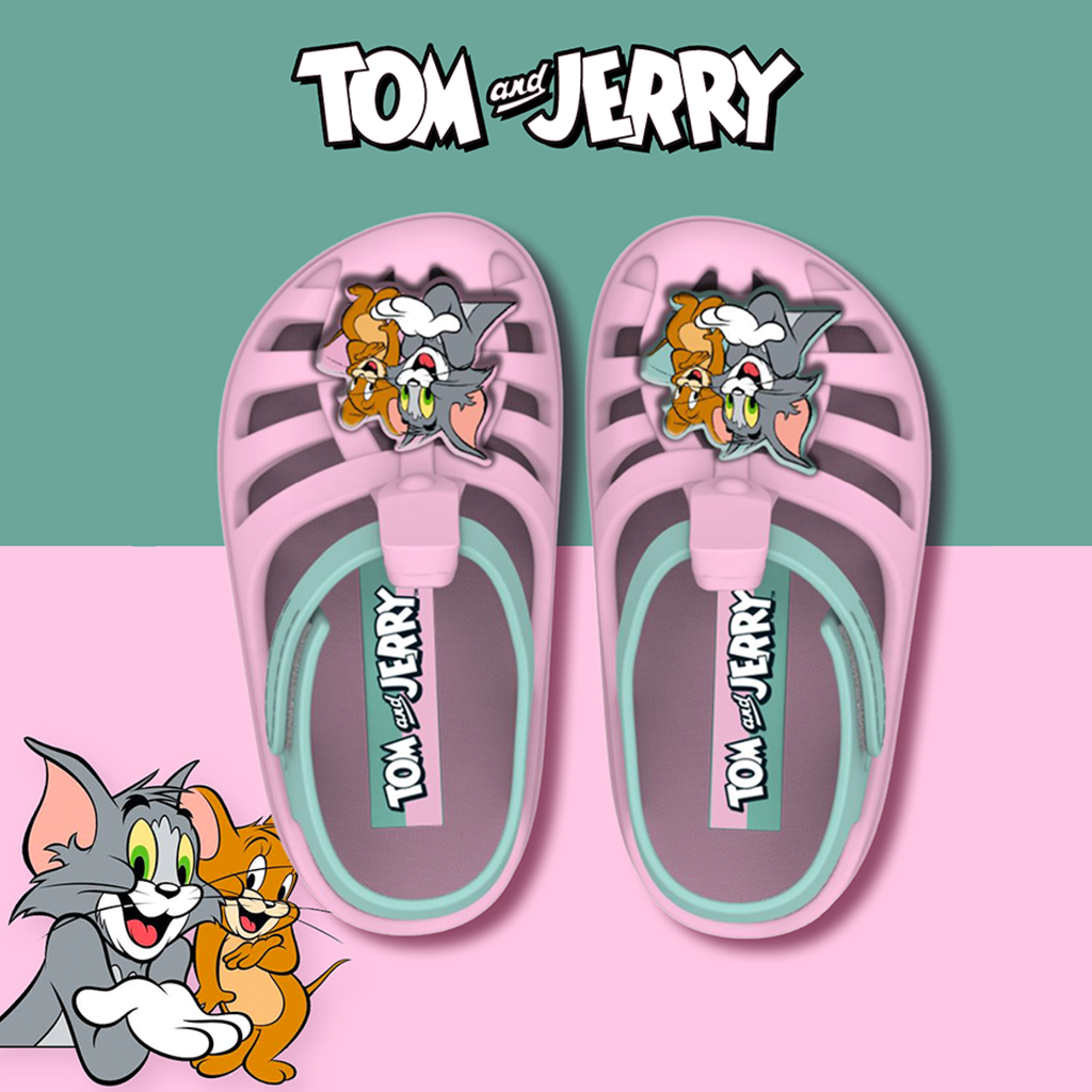 Chanclas Ipanema Looney Tunes Tom and Jerry Pink Green