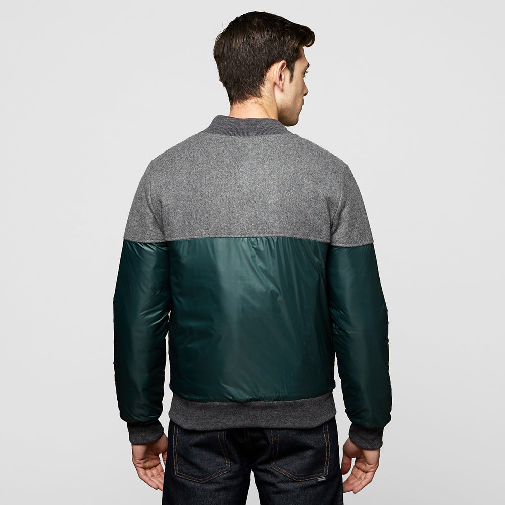 Chaqueta Lightning Bolt Melton Insulated Bomber Kombu Green