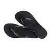 Chanclas Havaianas Slim Logo Metallic Black Gold SS23