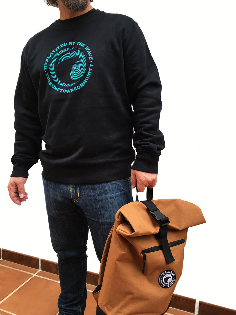 Sudadera The Surf Town Hypnotized Crew Sea Green Men