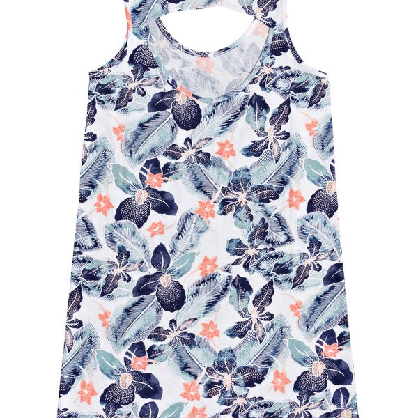 Vestido para niña Roxy Warm Vibes Bright White Summer Spirit